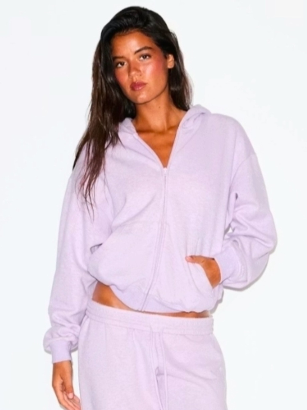 *SOLD* SKIMS Cotton Fleece Classic Zip Up - MEDIUM - NWOT